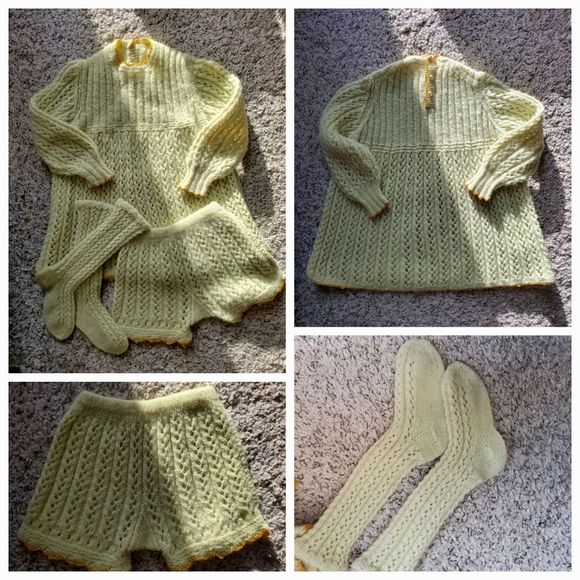 Kids Handmade Sweater 3pcs Sets Size 4 years old - NEW - Picture 1 of 7